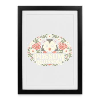 Possum Blossom - Framed poster (27 × 37 cm) - black - Front