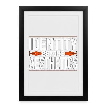 Spécialiste de l’identité du créateur de logo avant le branding - Affiche encadrée (27 × 37 cm) - noir - Devant