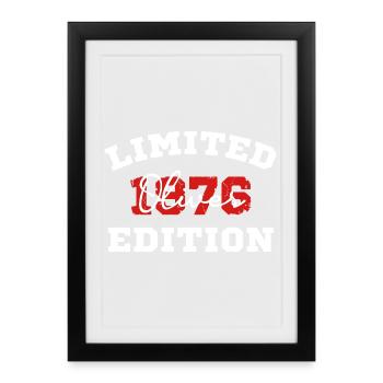 Limited Edition 1976 Oliver Birthday Shirt - Framed poster (27 × 37 cm) - black - Front