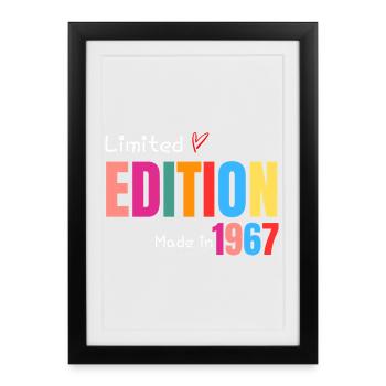 Limited edition Made in 1967 - Affiche encadrée (27 × 37 cm) - noir - Devant