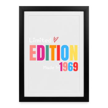 Limited edition Made in 1969 - Affiche encadrée (27 × 37 cm) - noir - Devant