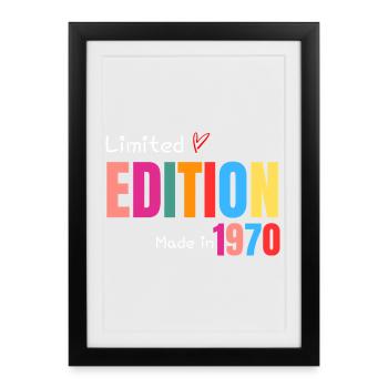 Limited edition Made in 1970 - Affiche encadrée (27 × 37 cm) - noir - Devant