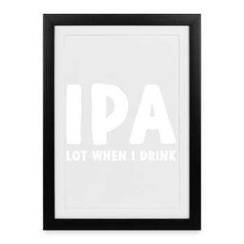 Alphabet phonétique international - Affiche encadrée (27 × 37 cm) - noir - Devant