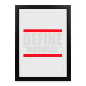 Define Normal Funny Sarcastic Definition Graphic - Framed poster (27 × 37 cm) - black - Front