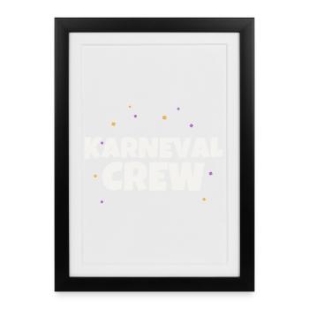 Carnival Crew Carnival Costume Party Group Celebrations - Framed poster (27 × 37 cm) - black - Front