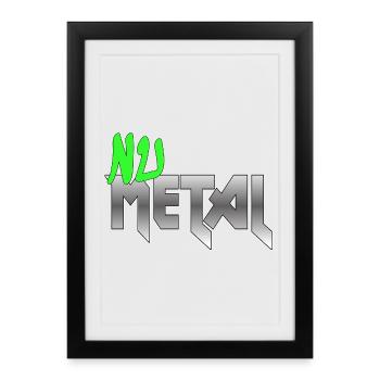 Nu Metal Green Fan Edition - Affiche encadrée (27 × 37 cm) - noir - Devant