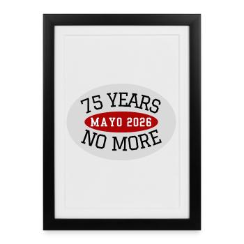 Mayo, 75 ans sans fin - Affiche encadrée (27 × 37 cm) - noir - Devant
