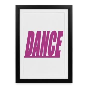 Danse - Affiche encadrée (27 × 37 cm) - noir - Devant