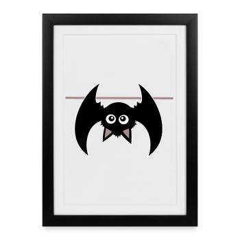 Halloween Bat - Framed poster (27 × 37 cm) - black - Front