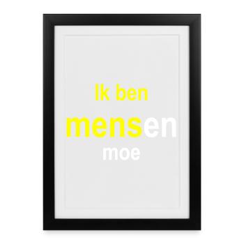 I'm tired of people's message design - Framed poster (27 × 37 cm) - black - Front