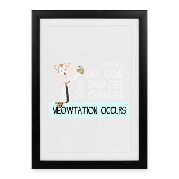 Chimie Chimiste Professeur de chimie Drôle de science - Affiche encadrée (27 × 37 cm) - noir - Devant