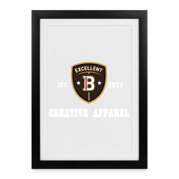 CREATIVE APPAREL Vintage 1981 - Affiche encadrée (27 × 37 cm) - noir - Devant