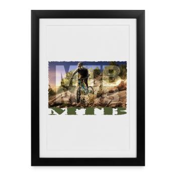MTB - Framed poster (27 × 37 cm) - black - Front