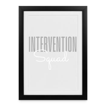 Intervention Nurse Squad – Hospital RN Team Health - Framed poster (27 × 37 cm) - black - Front