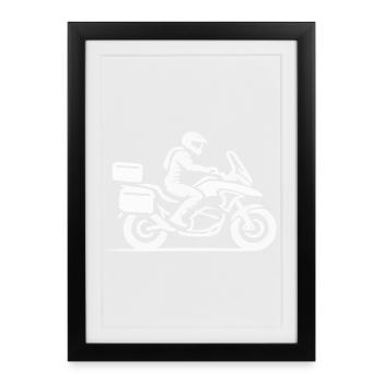 Pure Ride Adventure - Affiche encadrée (27 × 37 cm) - noir - Devant
