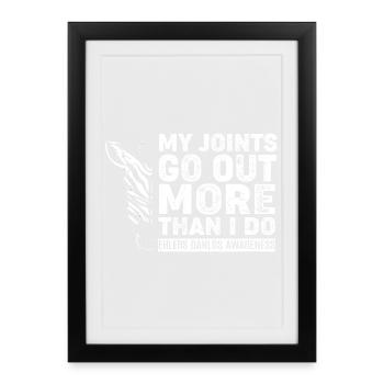 Ehlers-Danlos syndrome EDS HSD - Framed poster (27 × 37 cm) - black - Front
