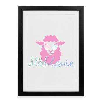 Mählanie - Framed poster (27 × 37 cm) - black - Front