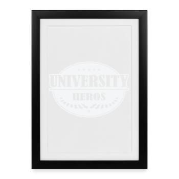 Insigne Unihelden - Affiche encadrée (27 × 37 cm) - noir - Devant