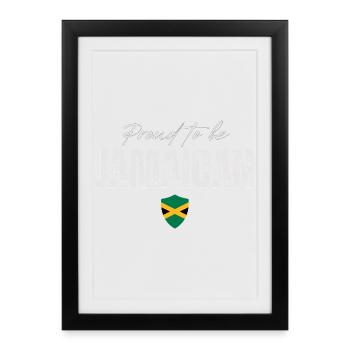 Proud Jamaican, Made in Jamaica - Framed poster (27 × 37 cm) - black - Front