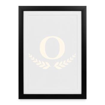 O - Affiche encadrée (27 × 37 cm) - noir - Devant