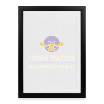 Existential humor, nihilism, humor, - Framed poster (27 × 37 cm) - black - Front