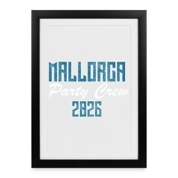 Majorque, Parti - Affiche encadrée (27 × 37 cm) - noir - Devant