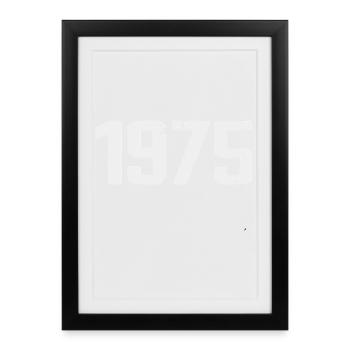 Légendaire depuis 1975 Vintage 1975 Retro 1975 - Affiche encadrée (27 × 37 cm) - noir - Devant