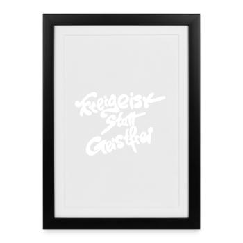 Free spirit instead of spirit free - Framed poster (27 × 37 cm) - black - Front