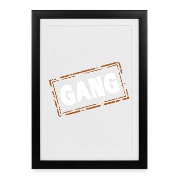 gear - Framed poster (27 × 37 cm) - black - Front