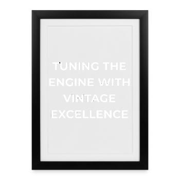 Car Tuner Vintage Excellence - Framed poster (27 × 37 cm) - black - Front