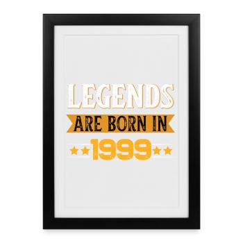 Birthday born in 1999 - Framed poster (27 × 37 cm) - black - Front
