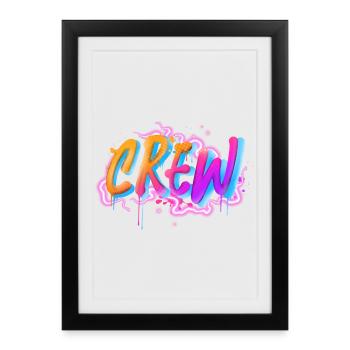 Équipage - Affiche encadrée (27 × 37 cm) - noir - Devant