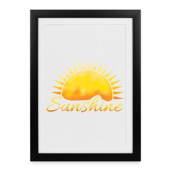Sunshine - Framed poster (27 × 37 cm) - black - Front