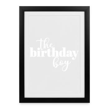 Le garçon d’anniversaire - Affiche encadrée (27 × 37 cm) - noir - Devant