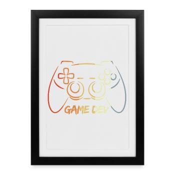 Games Developer - Framed poster (27 × 37 cm) - black - Front