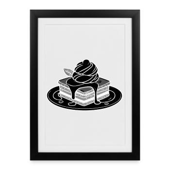 Hot Brownie - Framed poster (27 × 37 cm) - black - Front