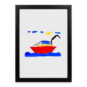 Défroisseur des Fêtes - Affiche encadrée (27 × 37 cm) - noir - Devant