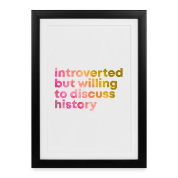 Histoire Histoire Histoire - Affiche encadrée (27 × 37 cm) - noir - Devant