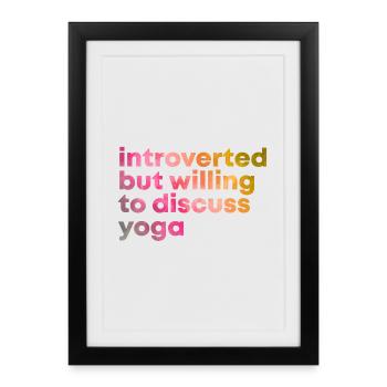 Yoga Yoga Yoga - Affiche encadrée (27 × 37 cm) - noir - Devant