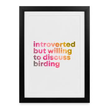 Birding Birding Birding - Framed poster (27 × 37 cm) - black - Front