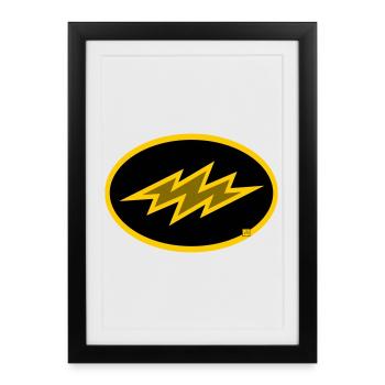 bolt - Framed poster (27 × 37 cm) - black - Front