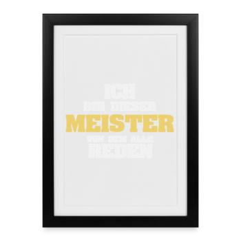 Profession Master - Framed poster (27 × 37 cm) - black - Front