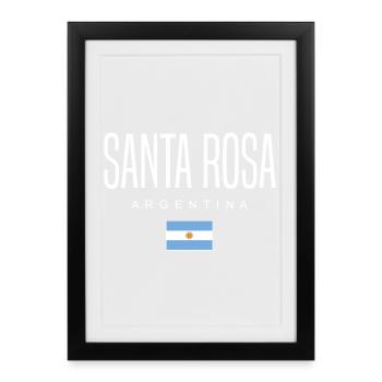 Santa Rosa Argentina Argentinian - Framed poster (27 × 37 cm) - black - Front