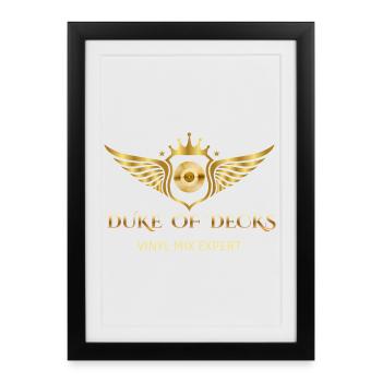 DUKE OF DECKS - Affiche encadrée (27 × 37 cm) - noir - Devant