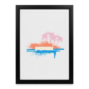 Holidays Incekum - Framed poster (27 × 37 cm) - black - Front
