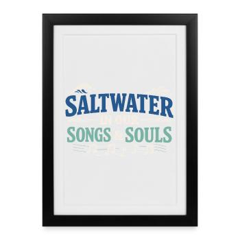 Communauté de musique folk Shanty Crew - Affiche encadrée (27 × 37 cm) - noir - Devant