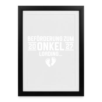 Promotion à Oncle 2027 - Affiche encadrée (27 × 37 cm) - noir - Devant