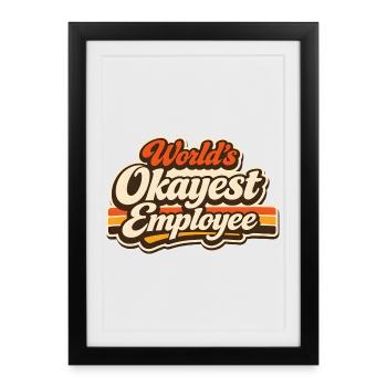 L’employé le plus correct du monde - Affiche encadrée (27 × 37 cm) - noir - Devant