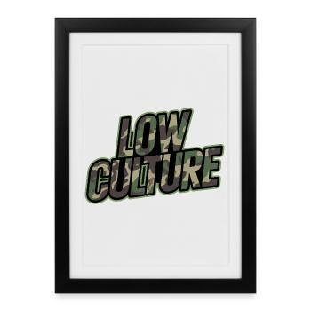 Tuning de camouflage Low Culture Streetwear JDM Car Style - Affiche encadrée (27 × 37 cm) - noir - Devant