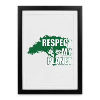 Green Warrior Nature Sauvage Foret - Affiche encadrée (27 × 37 cm) - noir - Devant